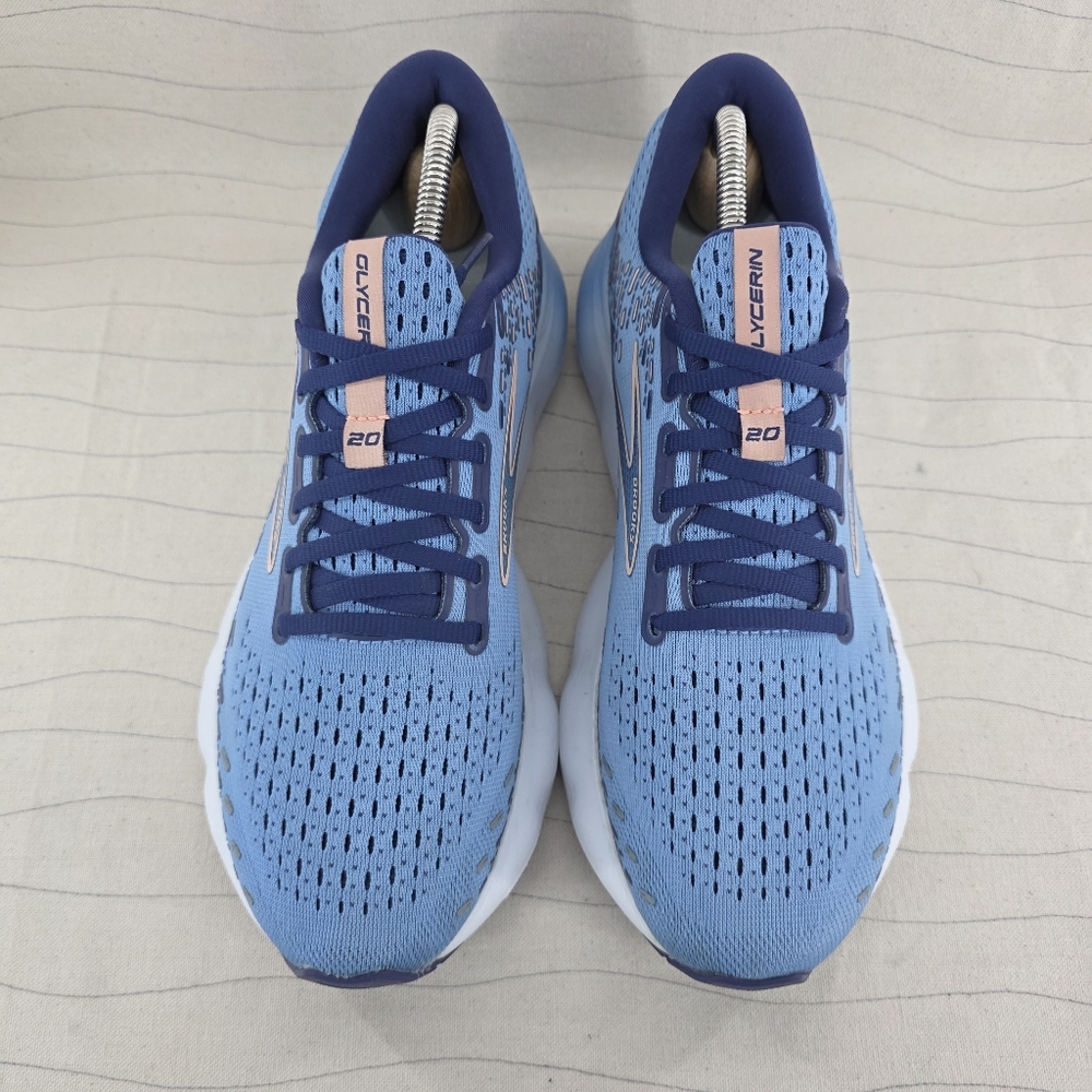 Brooks Womens Glycerin 20 Blue Running Sneakers Shoes 1203691B478 Sz 10.5 B - Picture 3 of 13